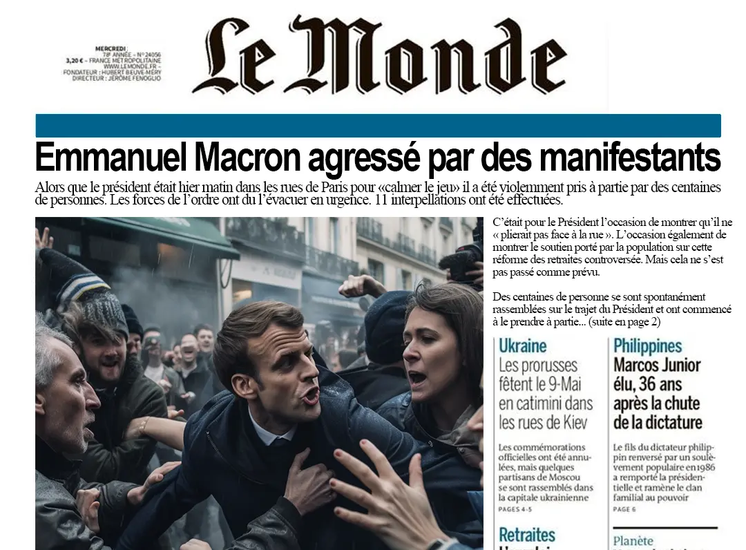 fake news midjourney IA une